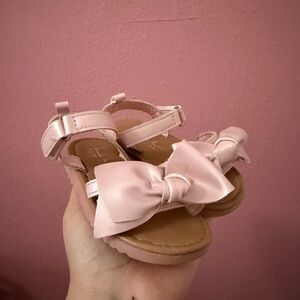 Toddlers Pink Bow Sandals